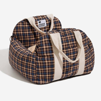 Travelpup | Asiento cama para perros con correas de seguridad ajustables | Viajes en coche cómodos y seguros