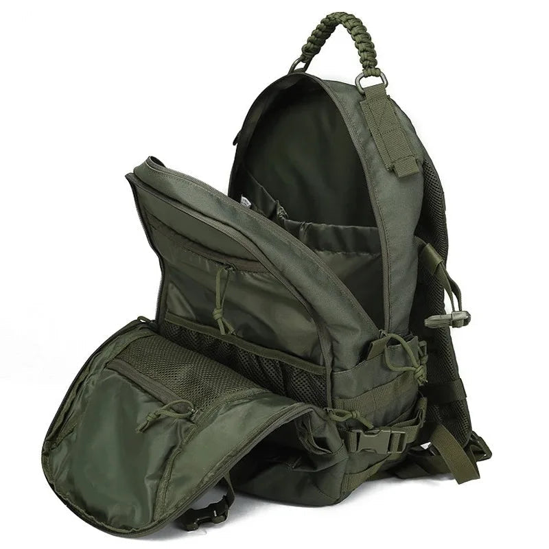 TrekNexus | 35L Tactical Hiking Backpack with MOLLE System | Waterproof Design for Outdoor Adventures