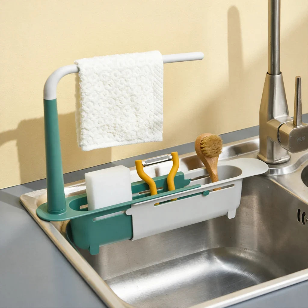 Tresco Under Sink Organizer - Telescopic, Rustproof Kitchen Sink Caddy