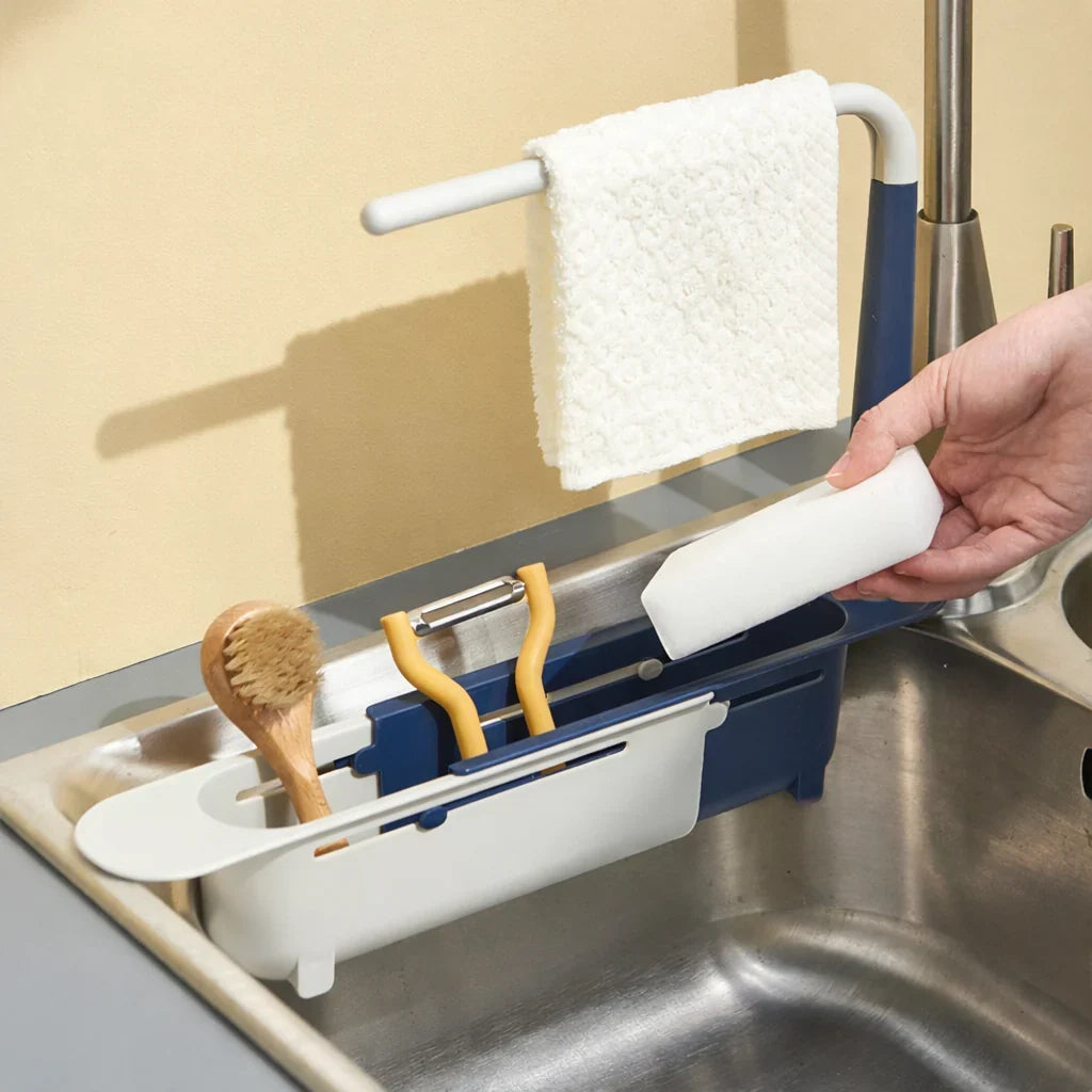 Tresco Under Sink Organizer - Telescopic, Rustproof Kitchen Sink Caddy