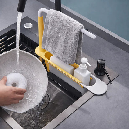 Tresco Under Sink Organizer - Telescopic, Rustproof Kitchen Sink Caddy