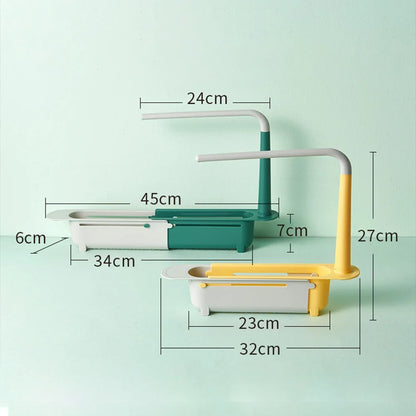 Tresco Under Sink Organizer - Telescopic, Rustproof Kitchen Sink Caddy