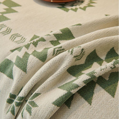 Funda de sofá reversible Tribe - Felpilla suave, diseño tribal