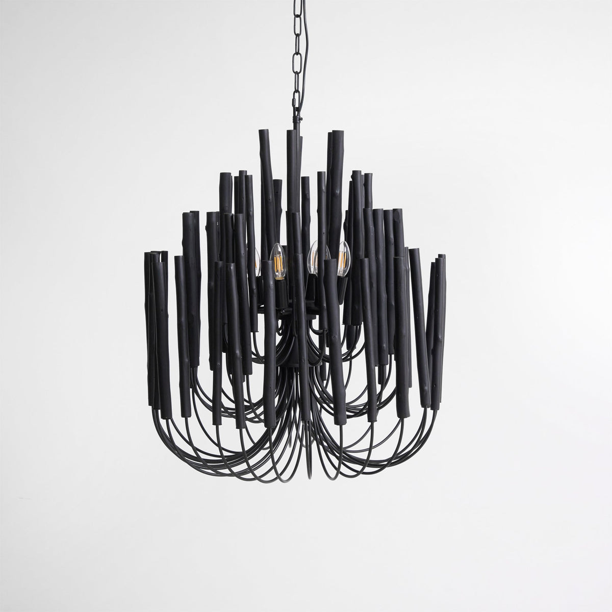 Layered Stick Pendant Light Fixture Metal Construction Adjustable Height Dining Room Entryway Foyer Modern Overhead Illumination Statement P