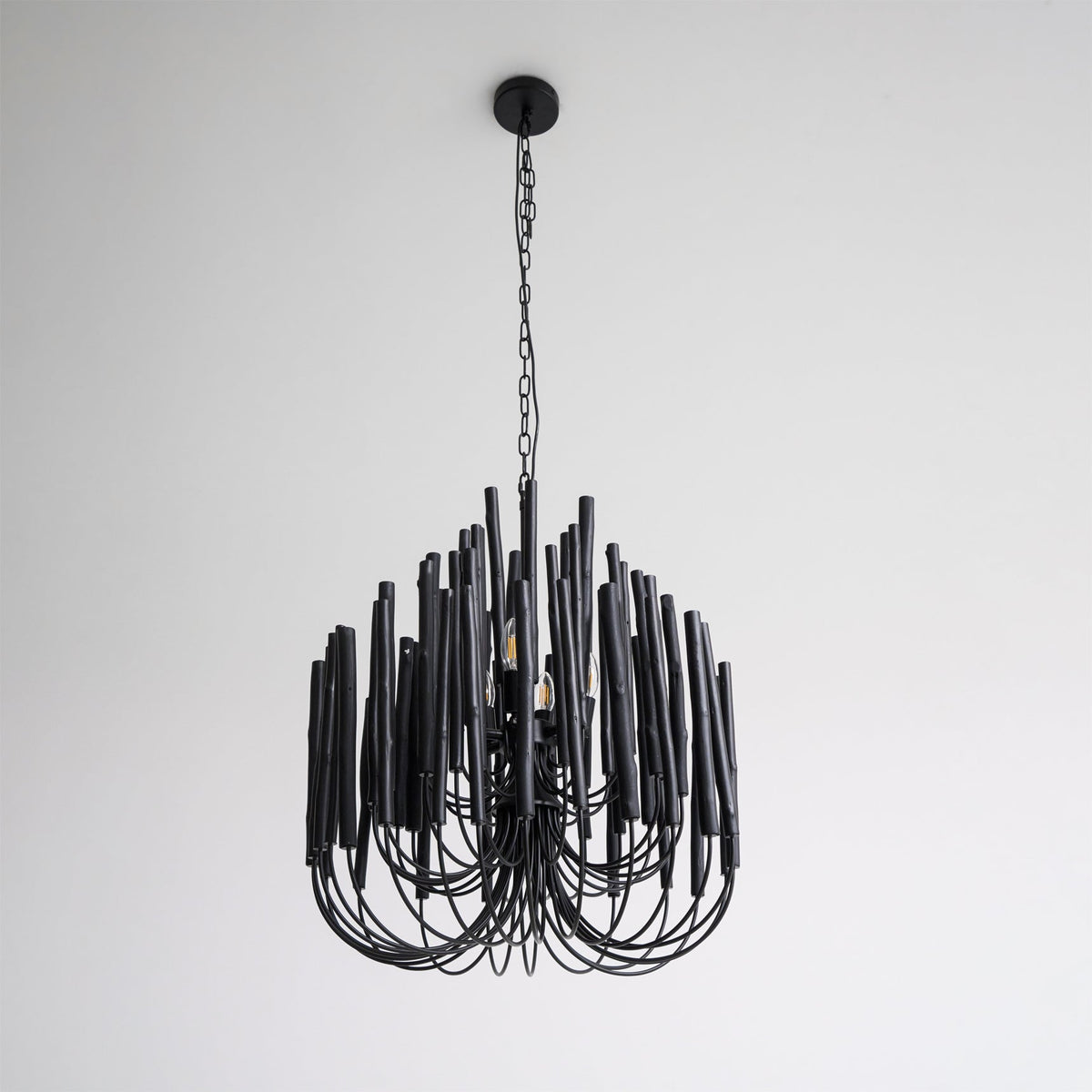 Layered Stick Pendant Light Fixture Metal Construction Adjustable Height Dining Room Entryway Foyer Modern Overhead Illumination Statement P