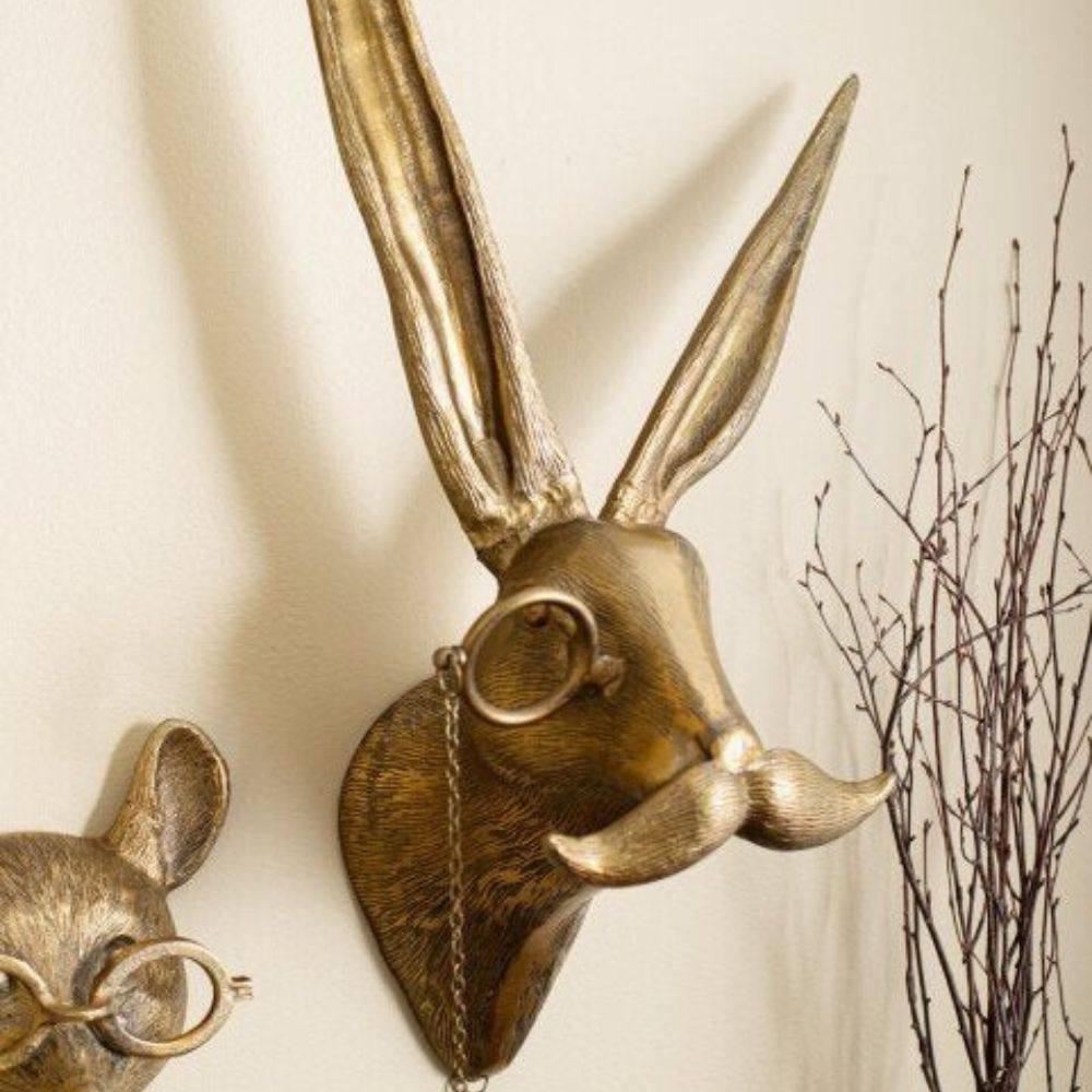 Decoración de pared de cabeza de animal 3D de vida silvestre para el hogar