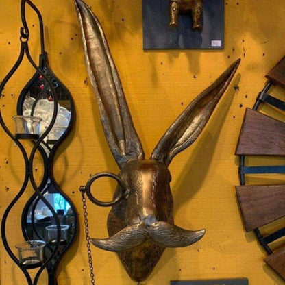 Decoración de pared de cabeza de animal 3D de vida silvestre para el hogar