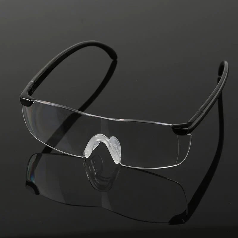 Magnifying Reading Glasses 250% Zoom Hands-Free Vision Aid for Needlework Crafts Repairs Hobbies Over Prescription Eyewear Unisex
