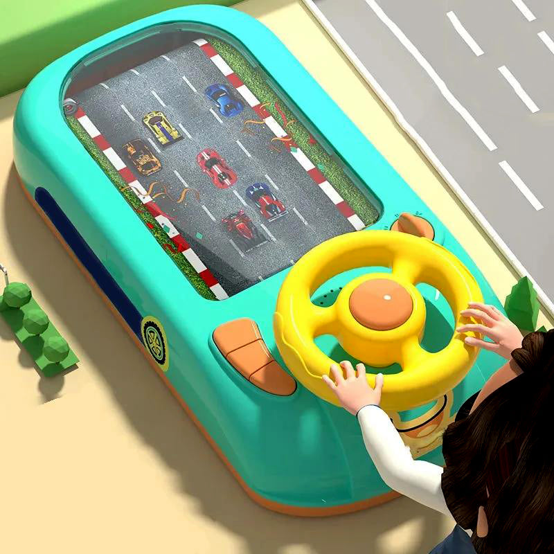 Toy Steering Wheel, Race Car Steering Wheel Driving Simulator Toy for Kids, Electronic Learning Toy for Preschoolers