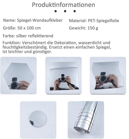 Ultra-Flexible Mirror Window Film | Shatterproof Self-Adhesive Solution for Safe Spaces