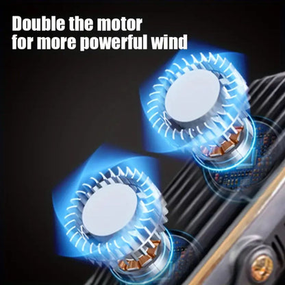 Ultra-Quiet USB Desk Fan with Rechargeable Battery | Compact Design for Effortless Cooling