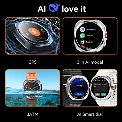 Ultra 7 Pro | Reloj inteligente con GPS, funciones de IA y llamadas por Bluetooth | Monitor de salud para entusiastas del fitness