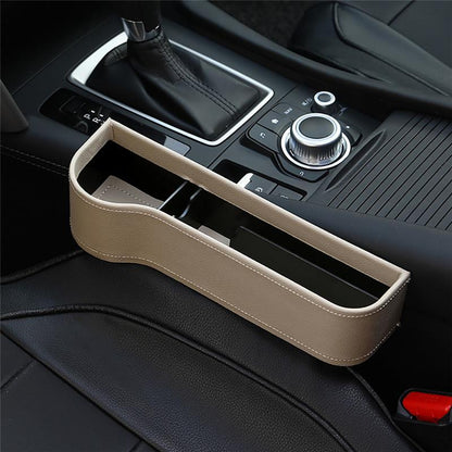 Universal Car Seat Gap Organizer | Faux Leather Storage Solution for Essentials