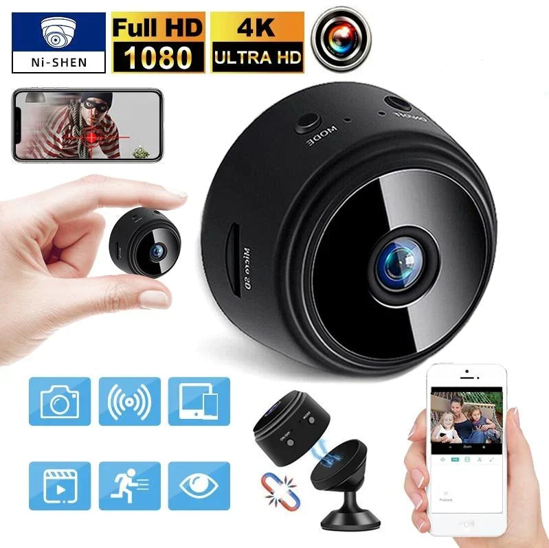 1080P HD Wireless Security Camera with Night Vision & Motion Detection for Indoor Home Monitoring