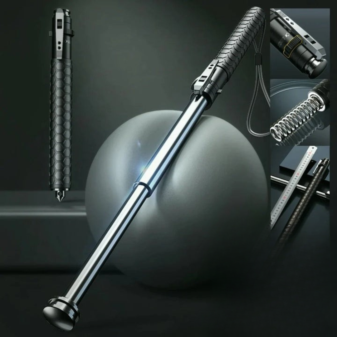 Urban Trek | Automatic Self-Defense Walking Stick with Ergonomic Grip | Compact Design for Safety and Stability