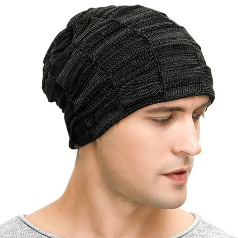 Colección Luca | Gorro caído con forro polar térmico | Gorro de invierno elegante para mayor calidez y comodidad