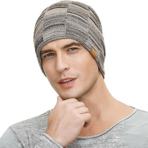 Colección Luca | Gorro caído con forro polar térmico | Gorro de invierno elegante para mayor calidez y comodidad
