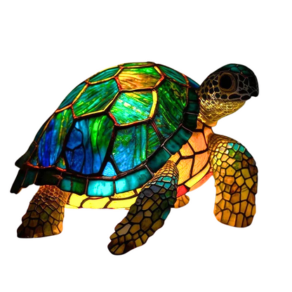Solar Turtle Garden Light LED Outdoor Decorative Lantern with Realistic Shell Design for Patio Yard Pathway