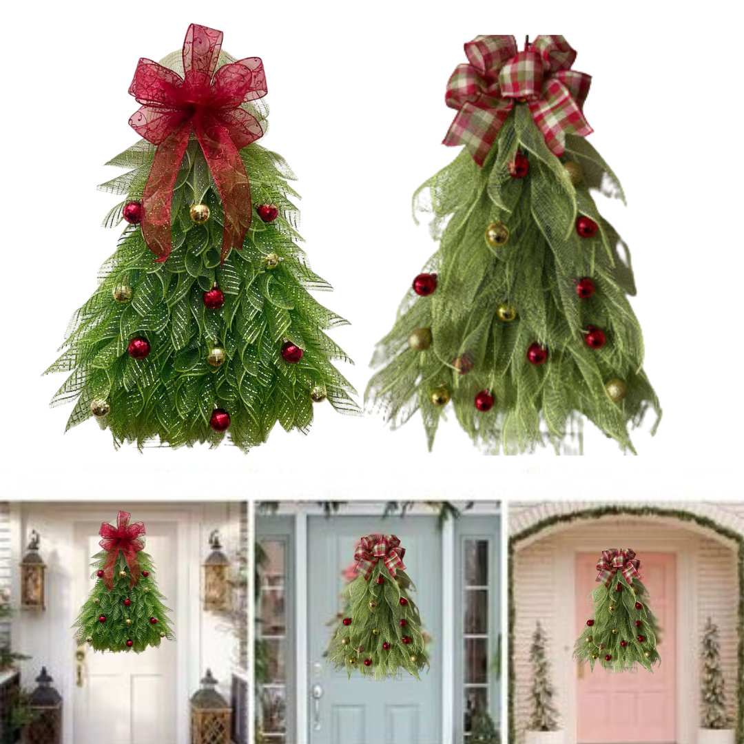 MERRYLOOP – Decoración de corona navideña para un estilo de mesa alegre