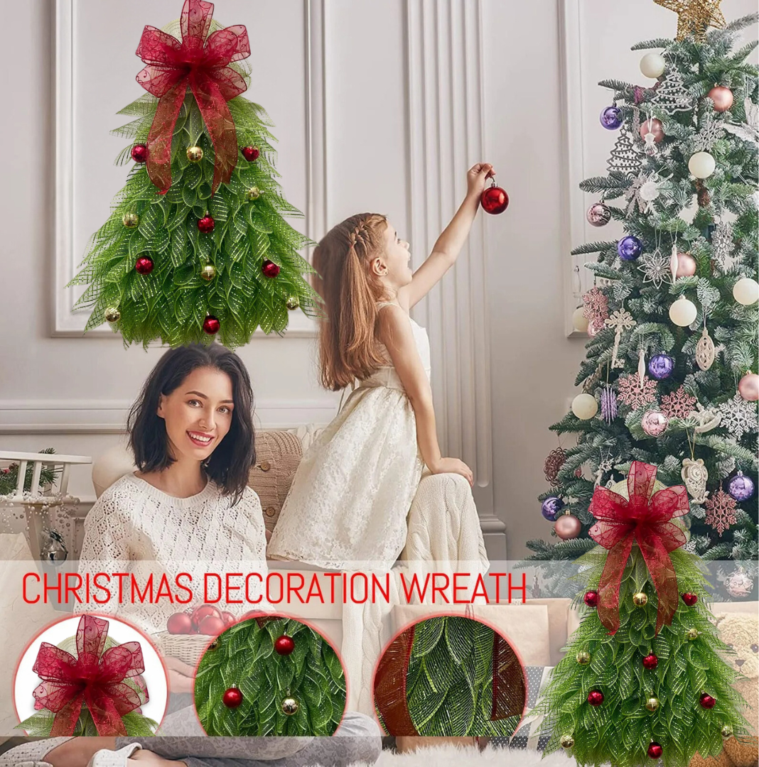 MERRYLOOP – Decoración de corona navideña para un estilo de mesa alegre