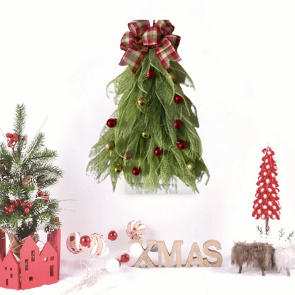 MERRYLOOP – Decoración de corona navideña para un estilo de mesa alegre