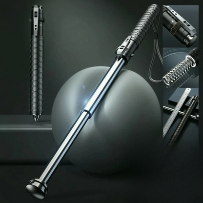 Adjustable Walking Stick for Self-Defense – One-Click Safety Tool