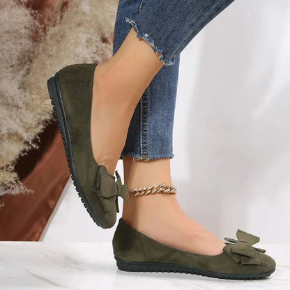 Women's Cushioned Ballet Flats with Arch Support – Lightweight Slip-On Shoes for All-Day Comfort