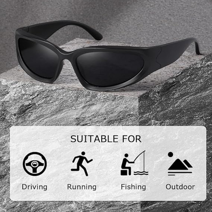 SwiftWrap | Gafas de sol deportivas polarizadas con protección UV | Diseño ligero para estilos de vida activos