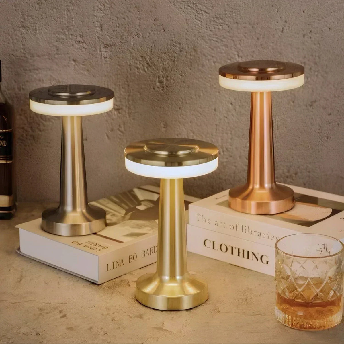 Cordless LED Accent Lamp with Dimming & Color Temperature Control for Bedrooms, Restaurants & Living Rooms