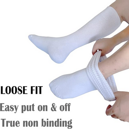 Máximo confort | Calcetines diabéticos extra anchos con ajuste no restrictivo | Ideales para pies y piernas hinchadas