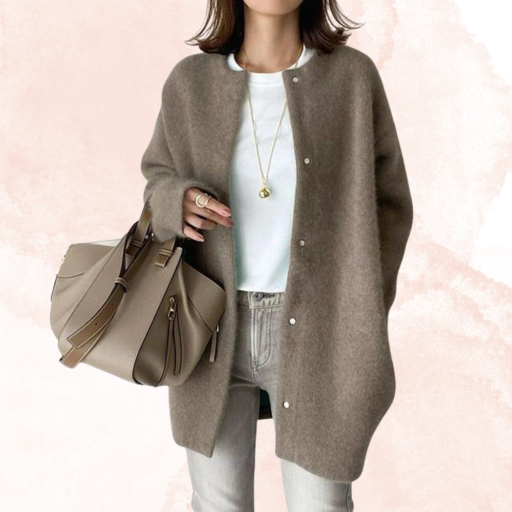 Long Sleeve Button-Front Cardigan Vest for Women – Lightweight Knit Sweater Jacket for Fall Winter Spring – Open Front Duster Coat