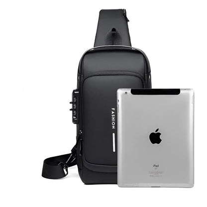 UrbanTech | Mochila para portátil de viaje con diseño antirrobo y carga USB | Impermeable para seguridad diaria