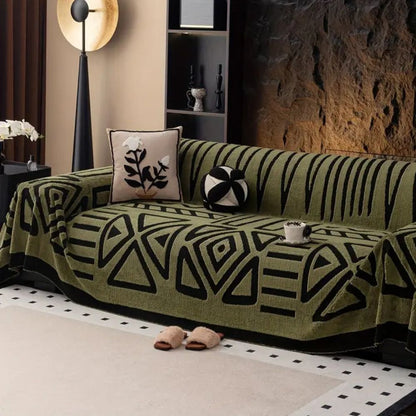 Urban Maze Sofa Cover - Premium Microfiber, Pet-Friendly Design