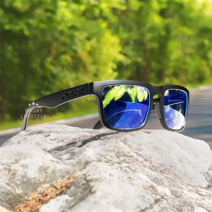 Wraparound Sport Sunglasses Polarized UV400 Shield for Men Women Motorcycle Cycling Driving Outdoor Activities Lightweight Shatterproof Lens