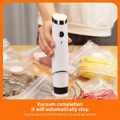 Compact Vacuum Sealer | Portable USB Rechargeable Food Storage Machine for Freshness