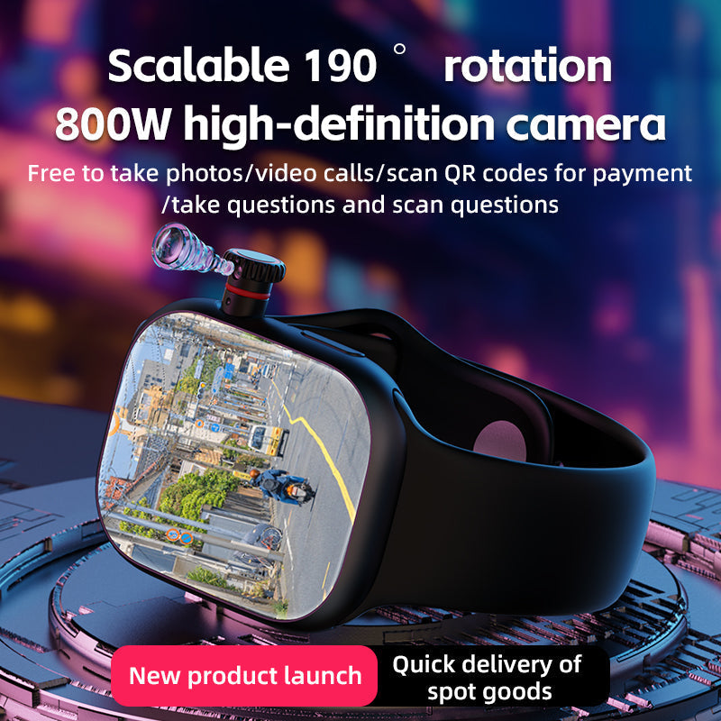VWAR S9 | 4G Smartwatch with AMOLED Display & Retractable Camera | Enhanced Connectivity for Everyday Use