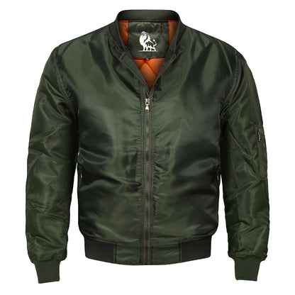 Men's Waterproof Bomber Jacket with Scratch-Resistant Coating for Everyday Outdoor Wear