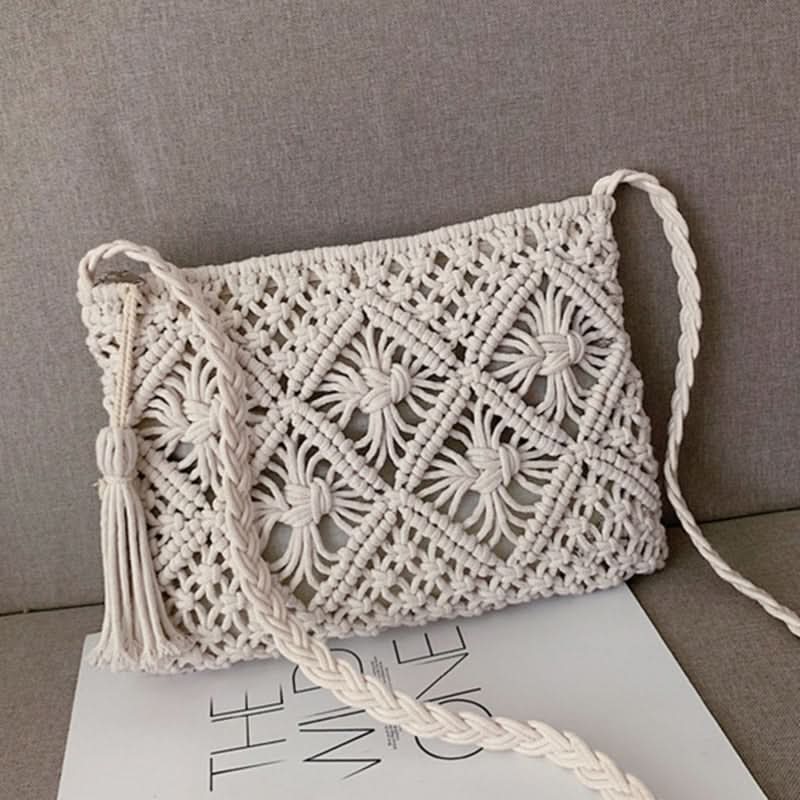 Ortekor Vardi Dante | Woven Shoulder Bag for Women with Zipper Closure | Chic Boho Style for Everyday Use