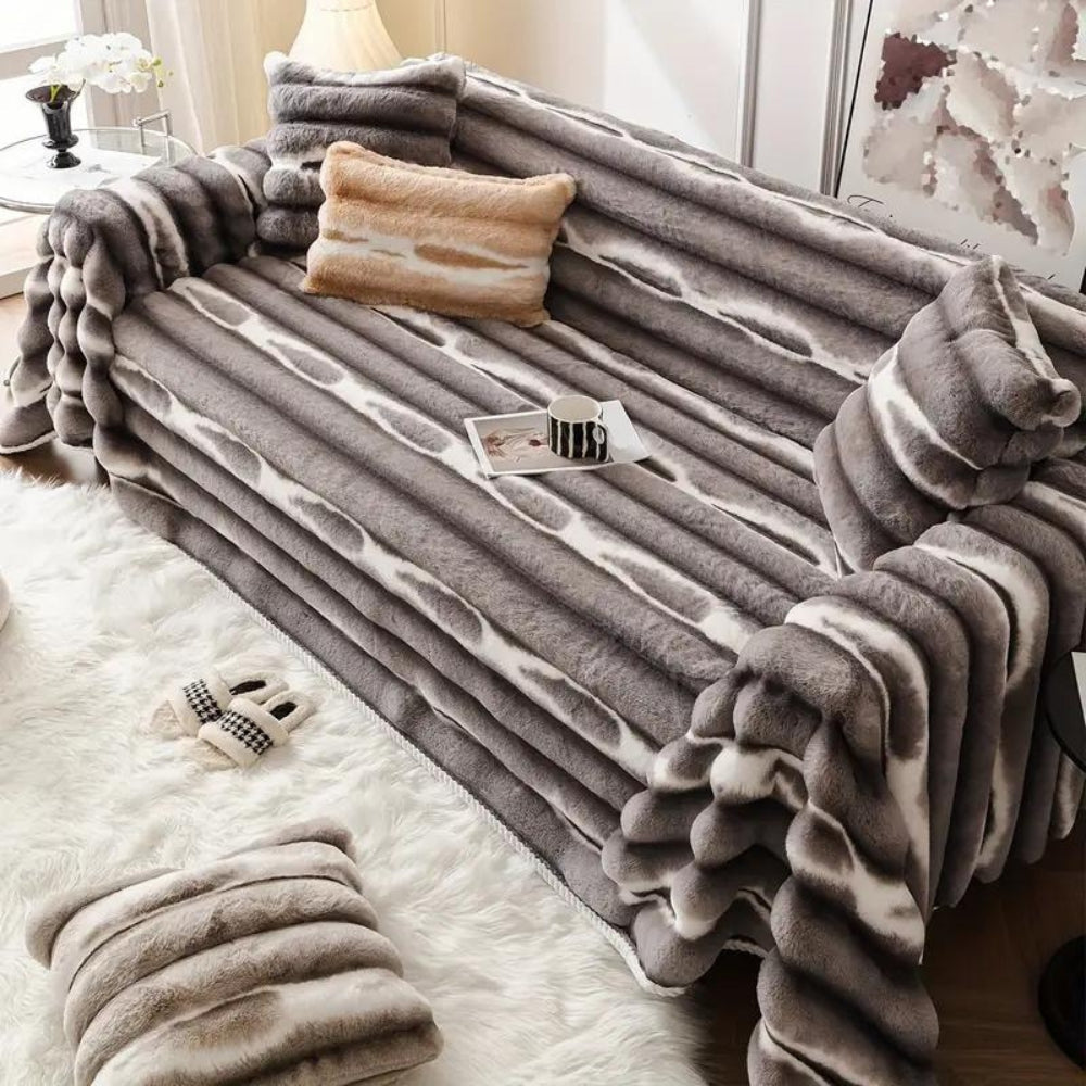 Veloce Slipcover Sofa - Plush Microfiber, Stylish Protection