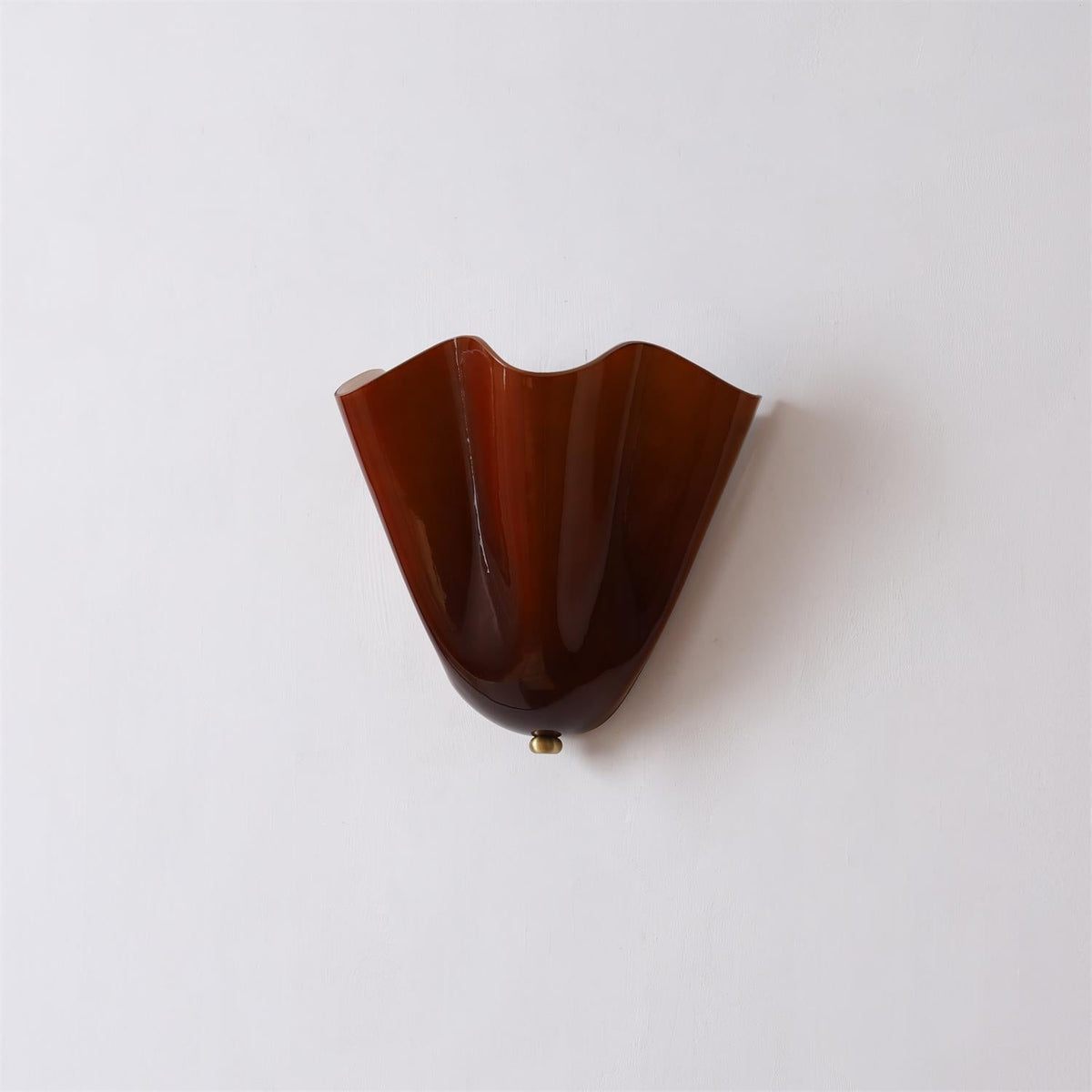 Dual-Socket Sconce Light with Textured Glass Shade in Warm Tones for Entryways & Powder Rooms
