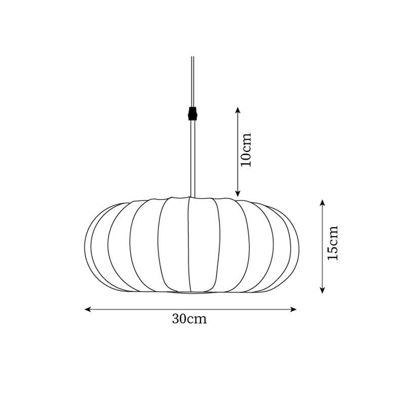 Fabric Drum Shade Hanging Lamp 20-Inch Diameter Height-Adjustable Drop Light for Dining Table Kitchen Counter Island White Black Finish Mode