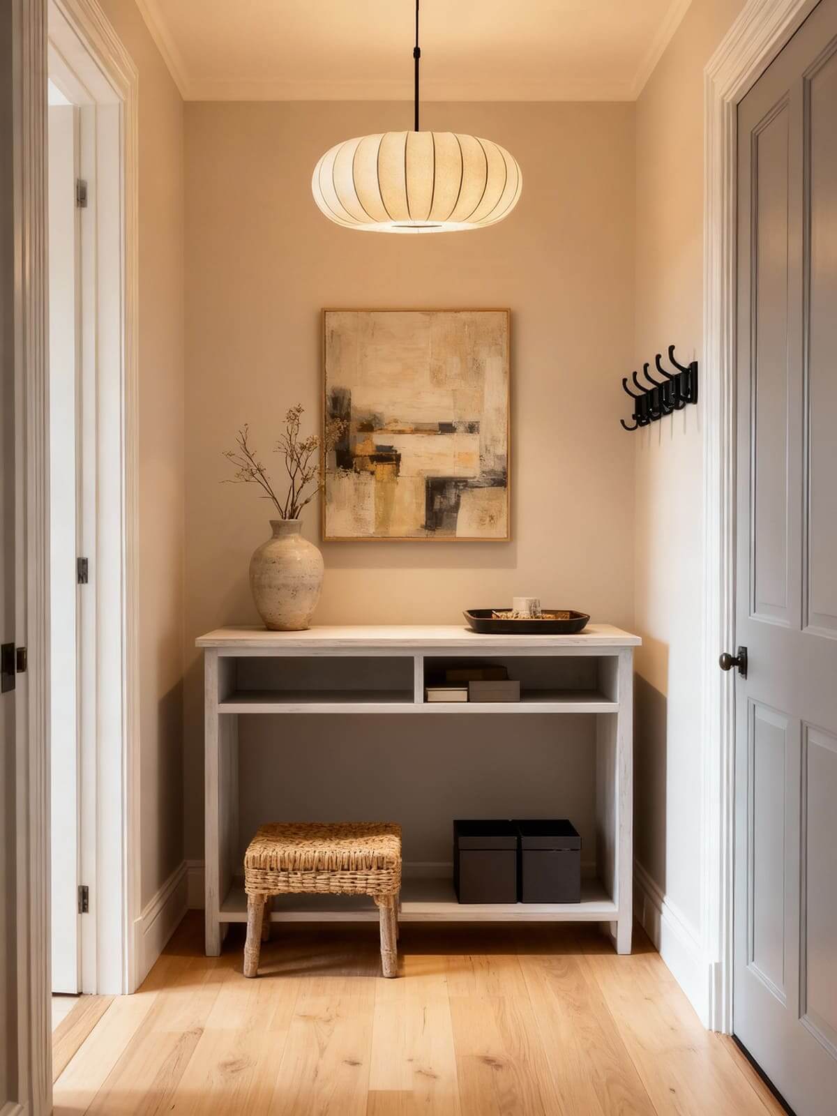 Lámpara de techo de seda colgante con forma orgánica para comedores y salas de estar – Compatible con LED regulable en tamaños de 12, 16 o 20 pulgadas