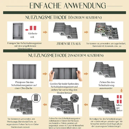 Versatile 3-Tier Drawer Organizer with Adjustable Dividers | Space-Saving Solution for Clutter-Free Living