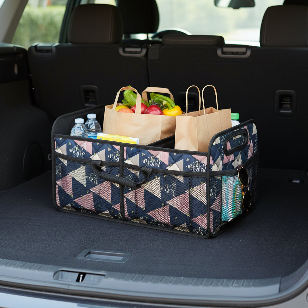 Versatile Car Trunk Organizer | Foldable Waterproof Storage Box with 50L Capacity for Efficient Vehicle Storage