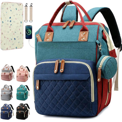 PARENTGO – Versatile diaper bag backpack with changing pad and pacifier case
