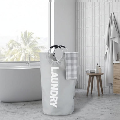 Versatile Foldable Laundry Hamper | Waterproof Fabric with 90L Capacity | Space-Saving Design for Organized Laundry