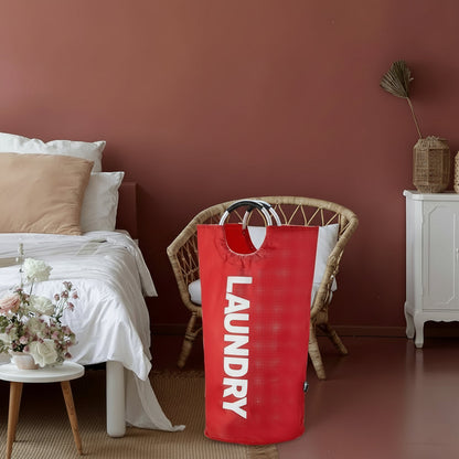 Versatile Foldable Laundry Hamper | Waterproof Fabric with 90L Capacity | Space-Saving Design for Organized Laundry