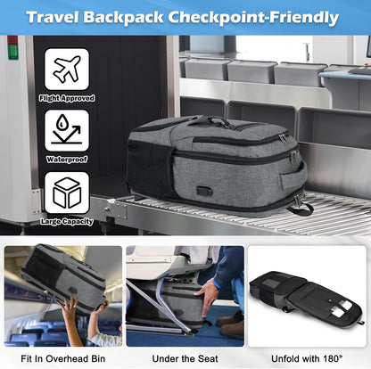 Versatile Laptop & Lunch Backpack with USB Charging Port | Waterproof Design for Travel and Work