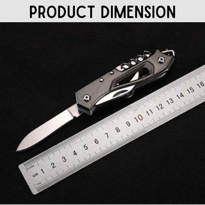 Versatile Swiss Knife | Compact Stainless Steel Tool with Multiple Functions | Essential Outdoor Companion for Adventures