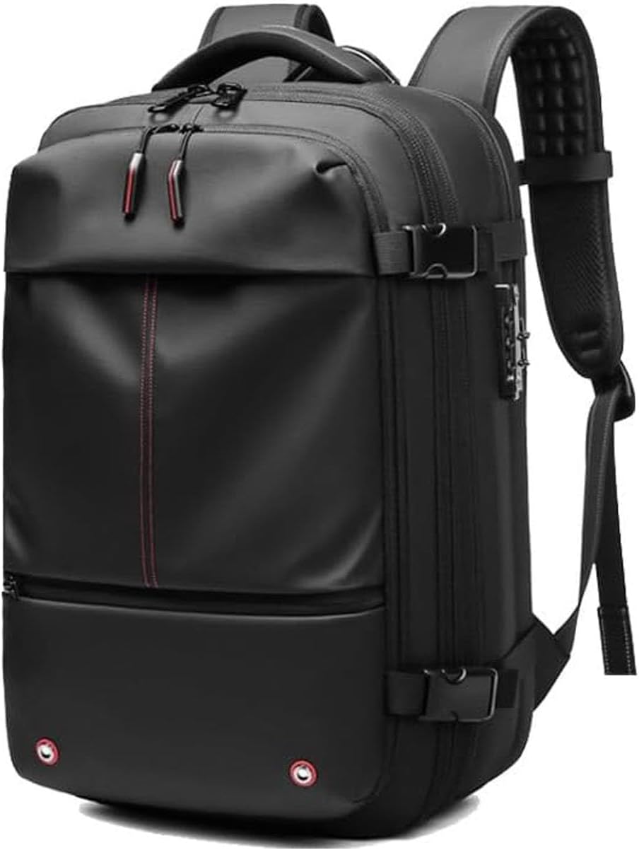 Versatile Travel Backpack | Expandable Compression Design with Anti-Theft Lock | Water-Repellent for Secure Storage
